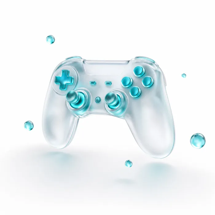 3D glass game controller